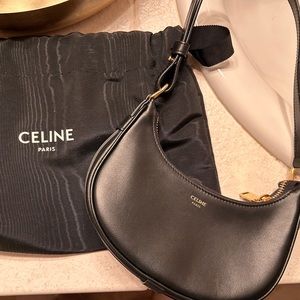 Celine Mini Ava Handbag in Black